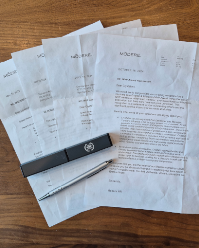 Crystal Meyer - MVP Awards Recognition Letters